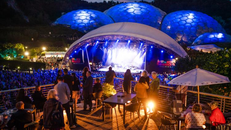 Eden Sessions viewing platform during concert