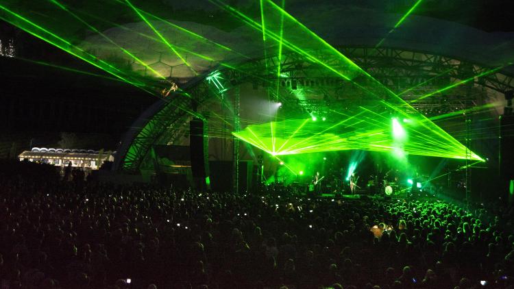 Laser show during Eden Sessions concert