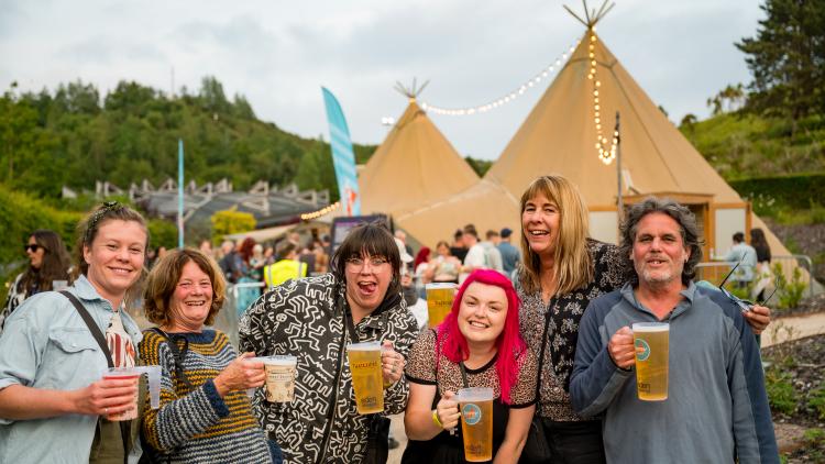 Concert-goers enjoying Eden Sessions