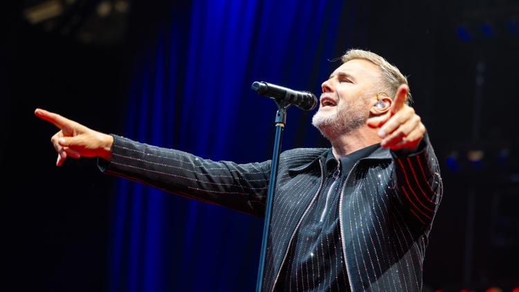 Gary Barlow performing at the Eden Sessions