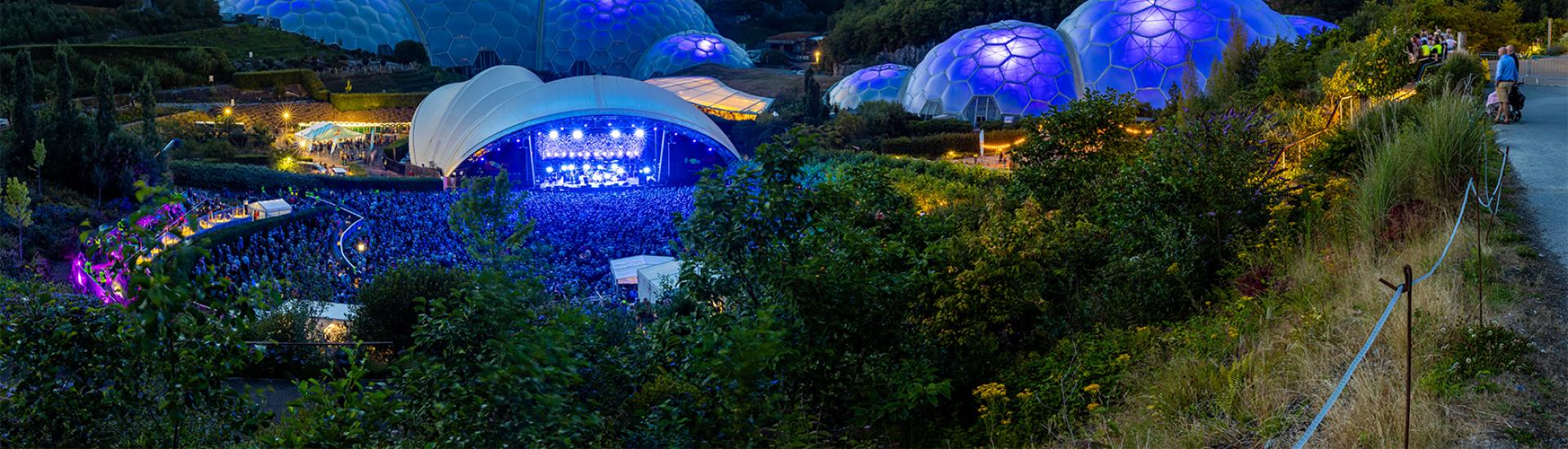 Eden Sessions at night
